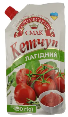 Кетчуп Королівський смак Лагідний, 250 г